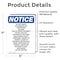 Signmission Do Not Knock No Uninvited Or Unexpected, 5 in W x Rectangle, Vinyl Decal OS-2PACK-NS-D-57-V-11287 - alternate 2